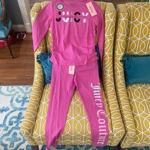 Juicy Couture Lounge / School Wear Leggings & Long Sleeve T w/ Flippable Sequins